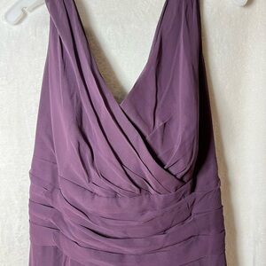 David's Bridal Purple Backless Dress